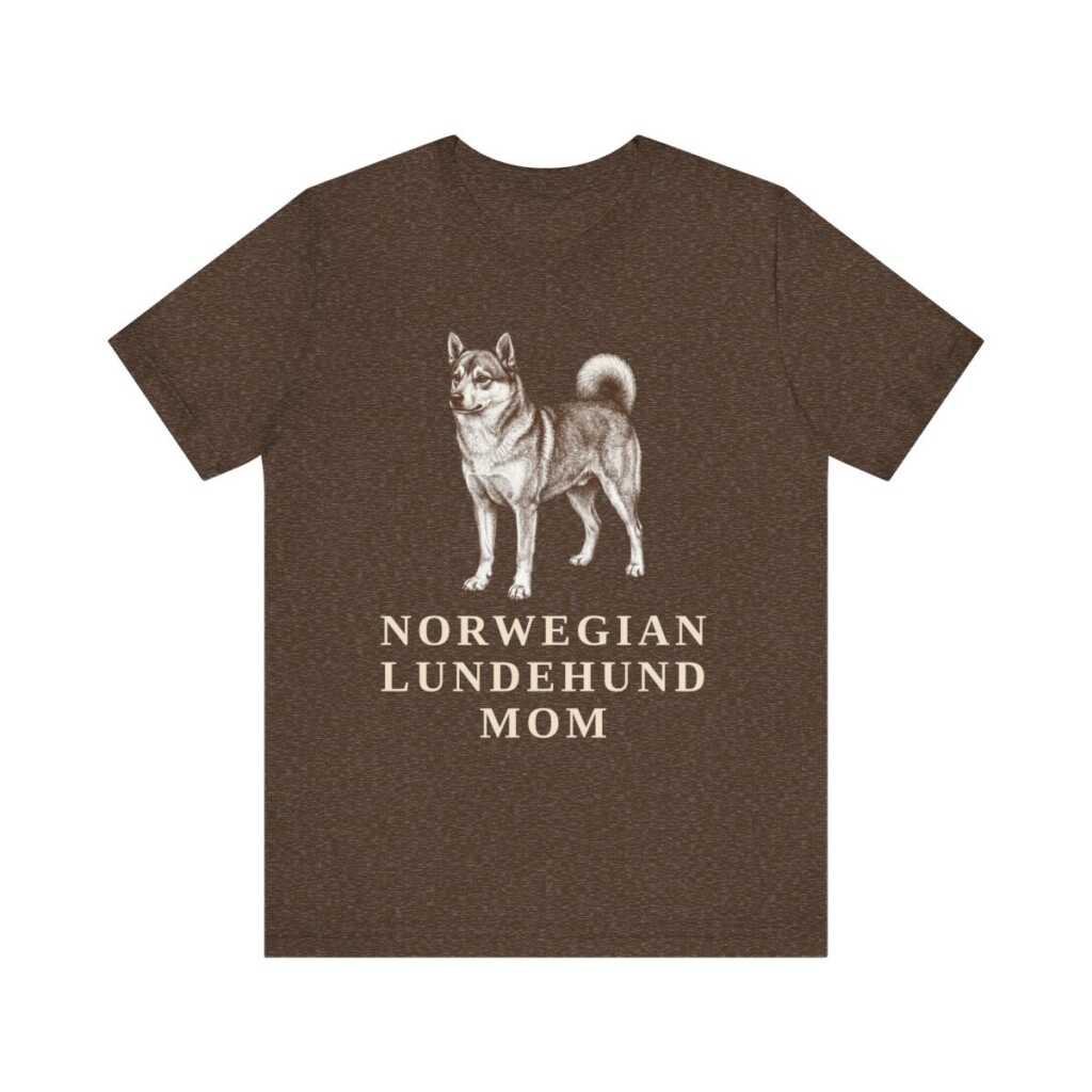 Norwegian Lundehund Mom Shirt, Vintage Dog Sketch Tee, Dog Mom Gift