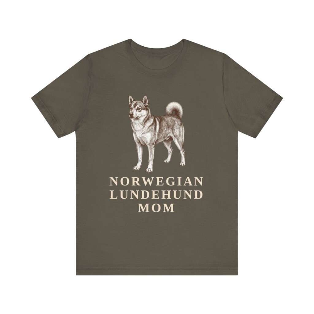Norwegian Lundehund Mom Shirt, Vintage Dog Sketch Tee, Dog Mom Gift