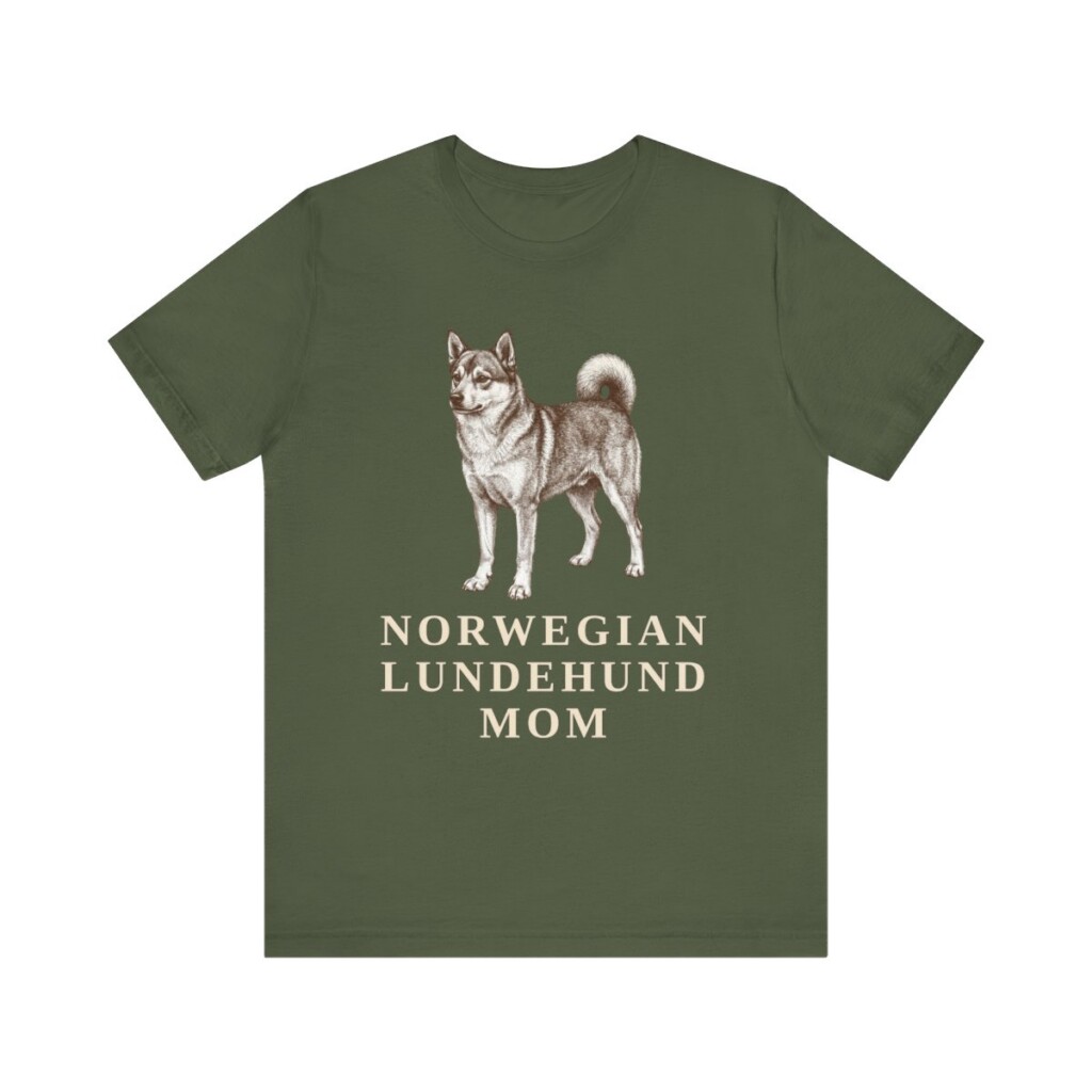 Norwegian Lundehund Mom Shirt, Vintage Dog Sketch Tee, Dog Mom Gift