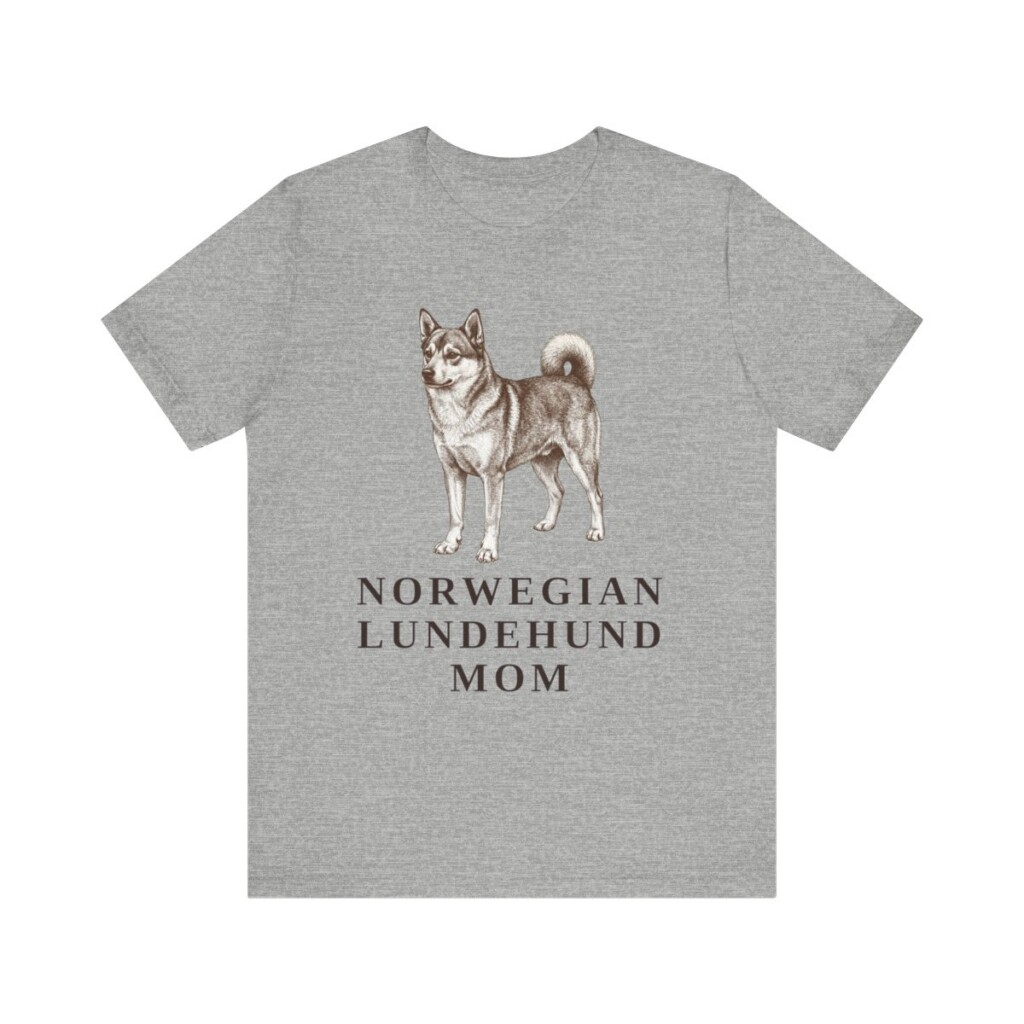 Norwegian Lundehund Mom Shirt, Vintage Dog Sketch Tee, Dog Mom Gift