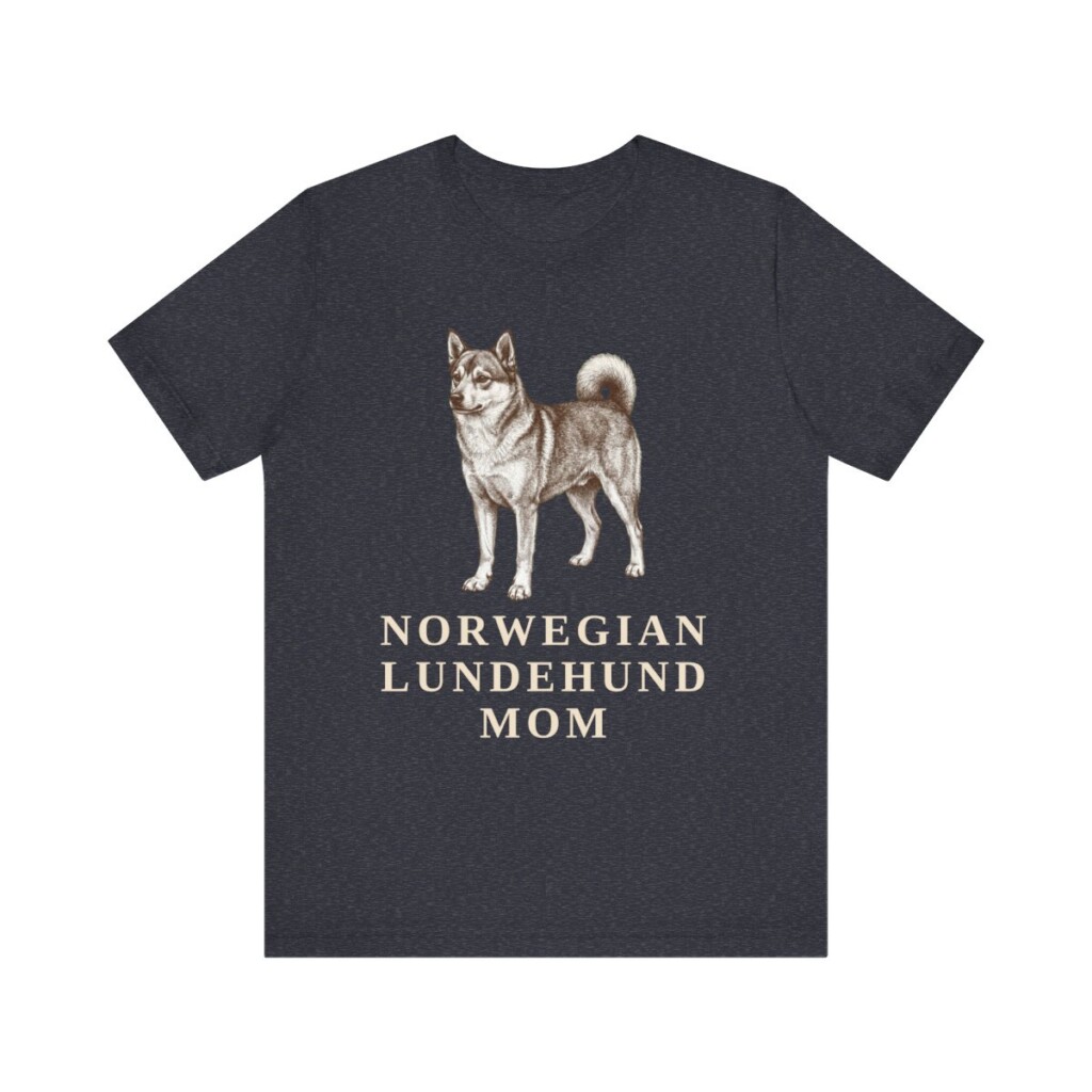 Norwegian Lundehund Mom Shirt, Vintage Dog Sketch Tee, Dog Mom Gift