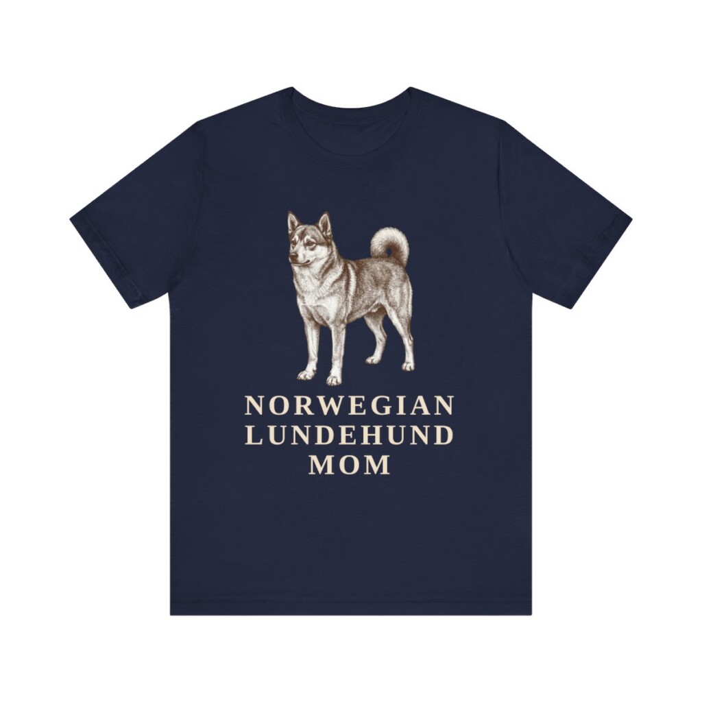 Norwegian Lundehund Mom Shirt, Vintage Dog Sketch Tee, Dog Mom Gift