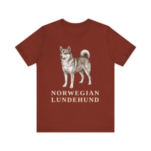 Norwegian Lundehund Shirt, Vintage Dog Sketch Tee, Dog Lover Gift