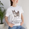 Norwegian Lundehund Shirt, Vintage Dog Sketch Tee, Dog Lover Gift