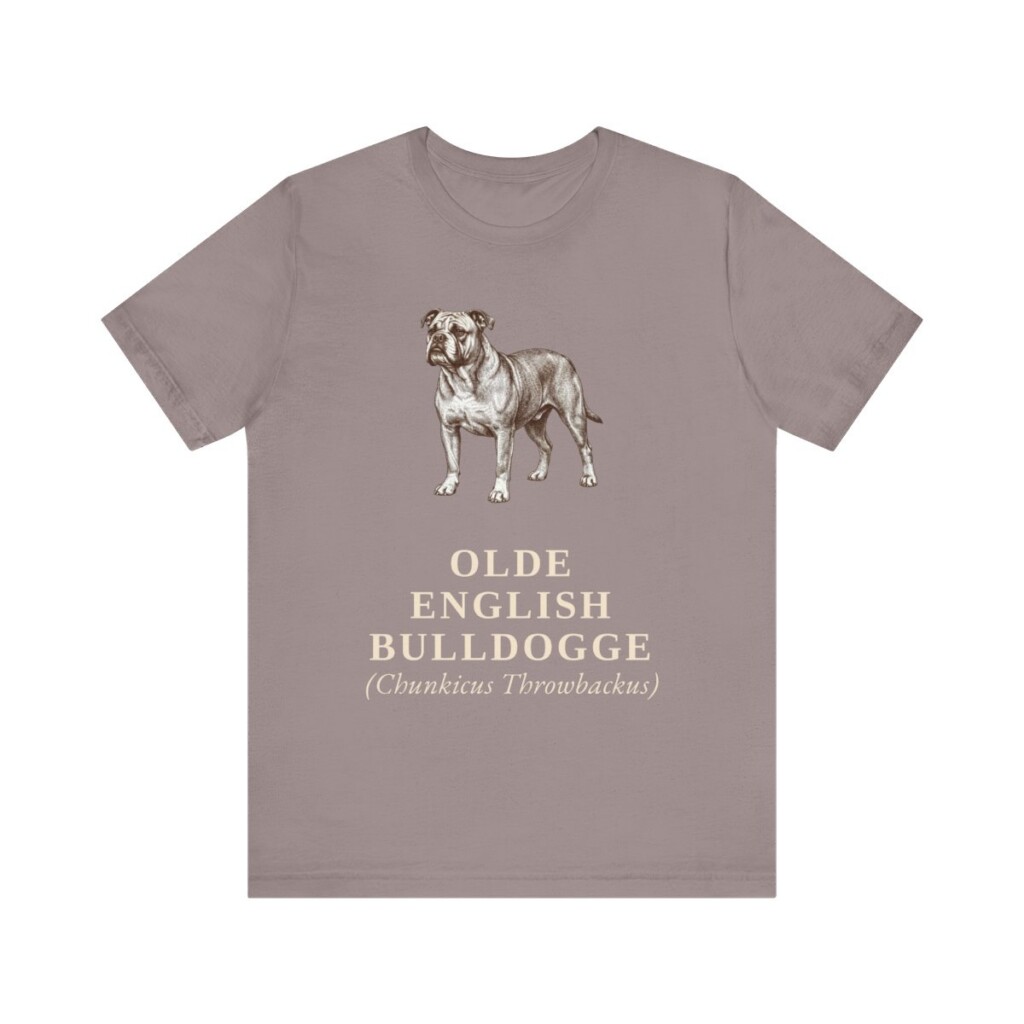 Olde English Bulldogge Latin Shirt, Vintage Dog Sketch Tee, Dog Latin Gift