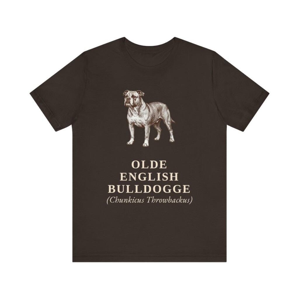 Olde English Bulldogge Latin Shirt, Vintage Dog Sketch Tee, Dog Latin Gift