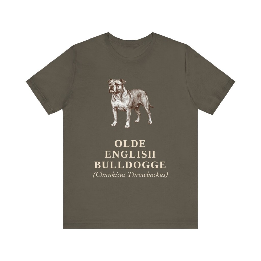Olde English Bulldogge Latin Shirt, Vintage Dog Sketch Tee, Dog Latin Gift