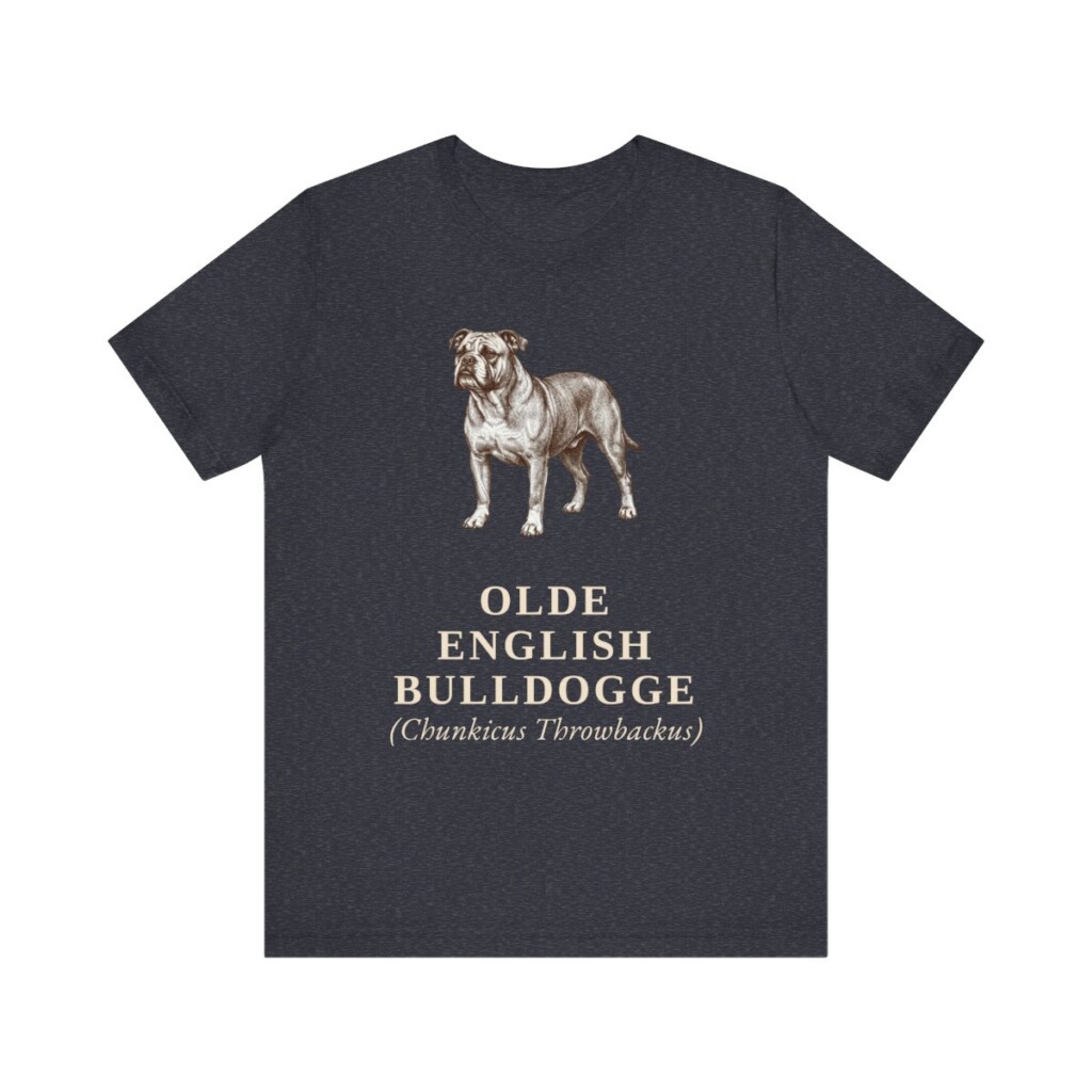 Olde English Bulldogge Latin Shirt, Vintage Dog Sketch Tee, Dog Latin Gift