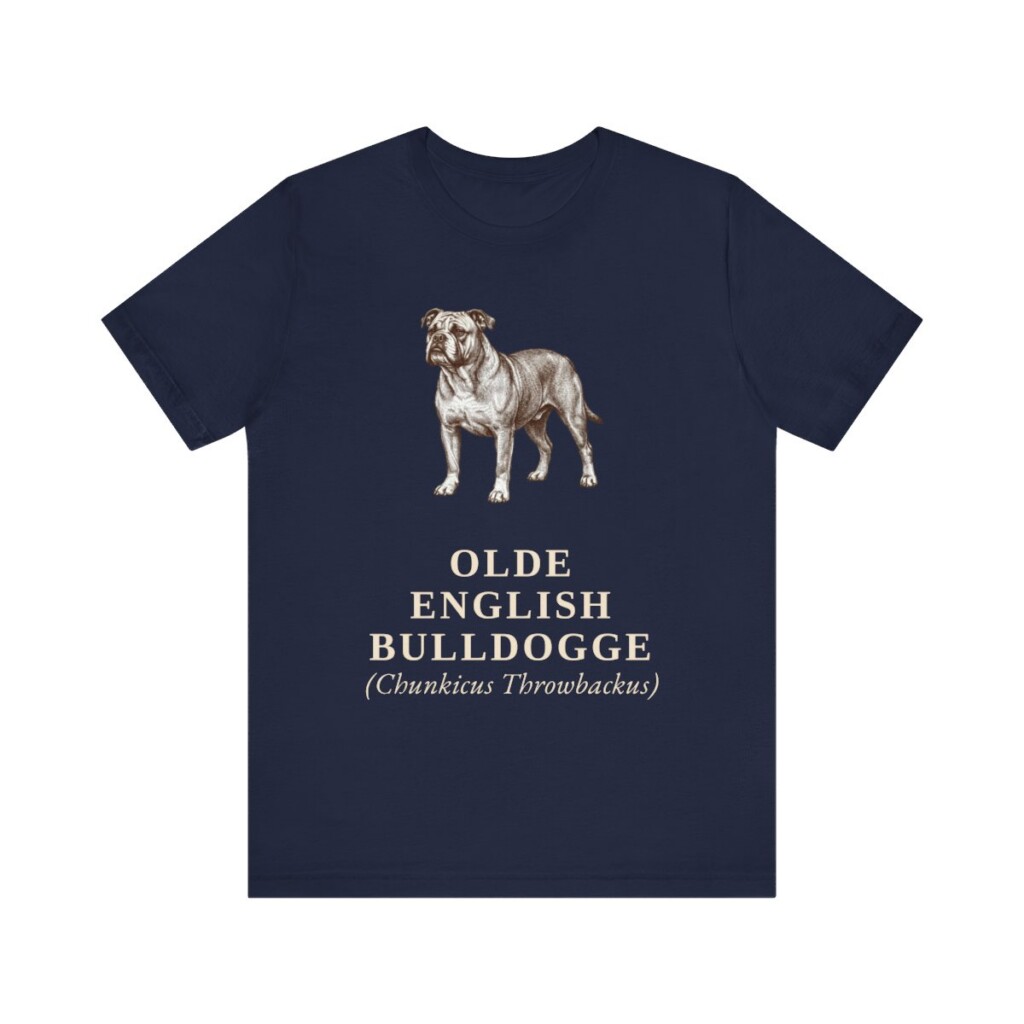 Olde English Bulldogge Latin Shirt, Vintage Dog Sketch Tee, Dog Latin Gift