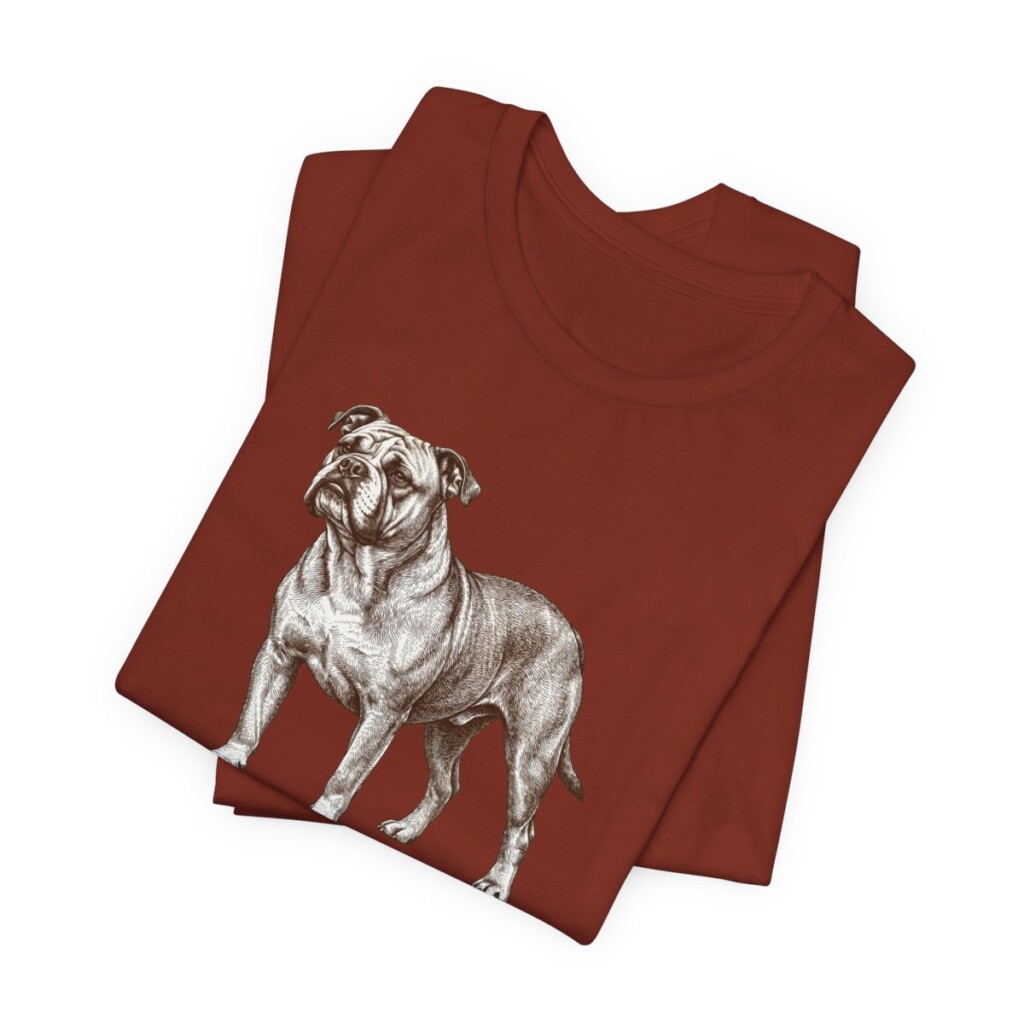 Olde English Bulldogge Mom Shirt, Vintage Dog Sketch Tee, Dog Mom Gift