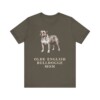 Olde English Bulldogge Mom Shirt, Vintage Dog Sketch Tee, Dog Mom Gift
