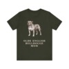 Olde English Bulldogge Mom Shirt, Vintage Dog Sketch Tee, Dog Mom Gift