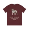 Olde English Bulldogge Mom Shirt, Vintage Dog Sketch Tee, Dog Mom Gift