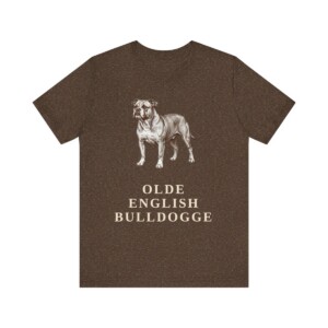Olde English Bulldogge Shirt, Vintage Dog Sketch Tee, Dog Lover Gift