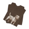 Patterdale Terrier Dad Shirt, Vintage Dog Sketch Tee, Dog Dad Gift