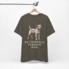 Patterdale Terrier Dad Shirt, Vintage Dog Sketch Tee, Dog Dad Gift