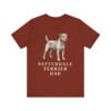 Patterdale Terrier Dad Shirt, Vintage Dog Sketch Tee, Dog Dad Gift