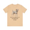 Patterdale Terrier Dad Shirt, Vintage Dog Sketch Tee, Dog Dad Gift