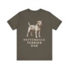Patterdale Terrier Dad Shirt, Vintage Dog Sketch Tee, Dog Dad Gift