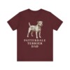 Patterdale Terrier Dad Shirt, Vintage Dog Sketch Tee, Dog Dad Gift