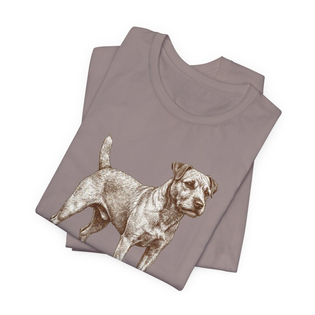 Patterdale Terrier Humor Shirt, Vintage Dog Sketch Tee, Dog Humor Gift