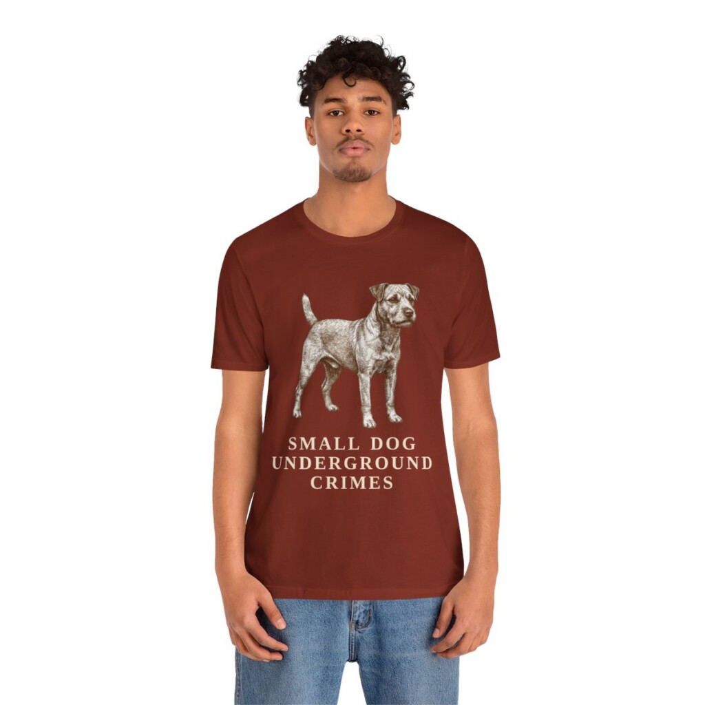 Patterdale Terrier Humor Shirt, Vintage Dog Sketch Tee, Dog Humor Gift