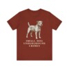Patterdale Terrier Humor Shirt, Vintage Dog Sketch Tee, Dog Humor Gift