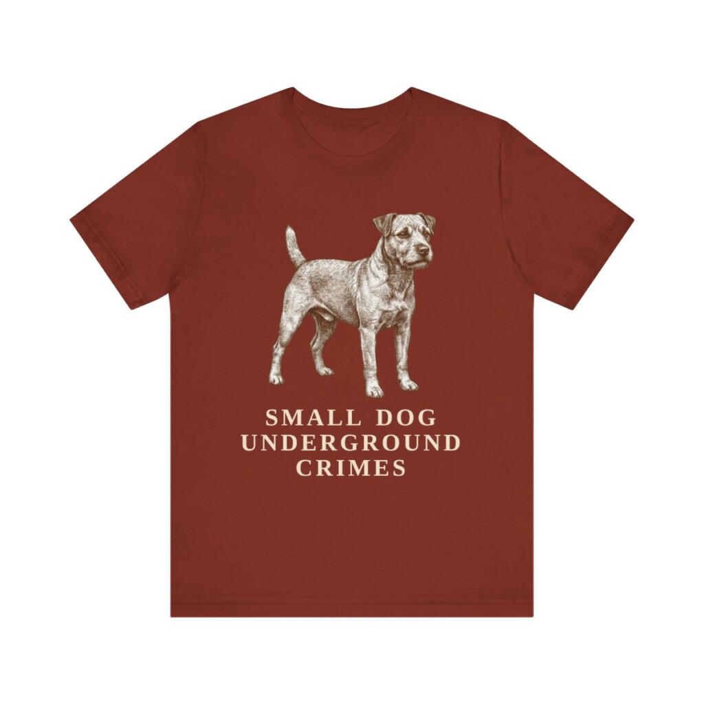 Patterdale Terrier Humor Shirt, Vintage Dog Sketch Tee, Dog Humor Gift