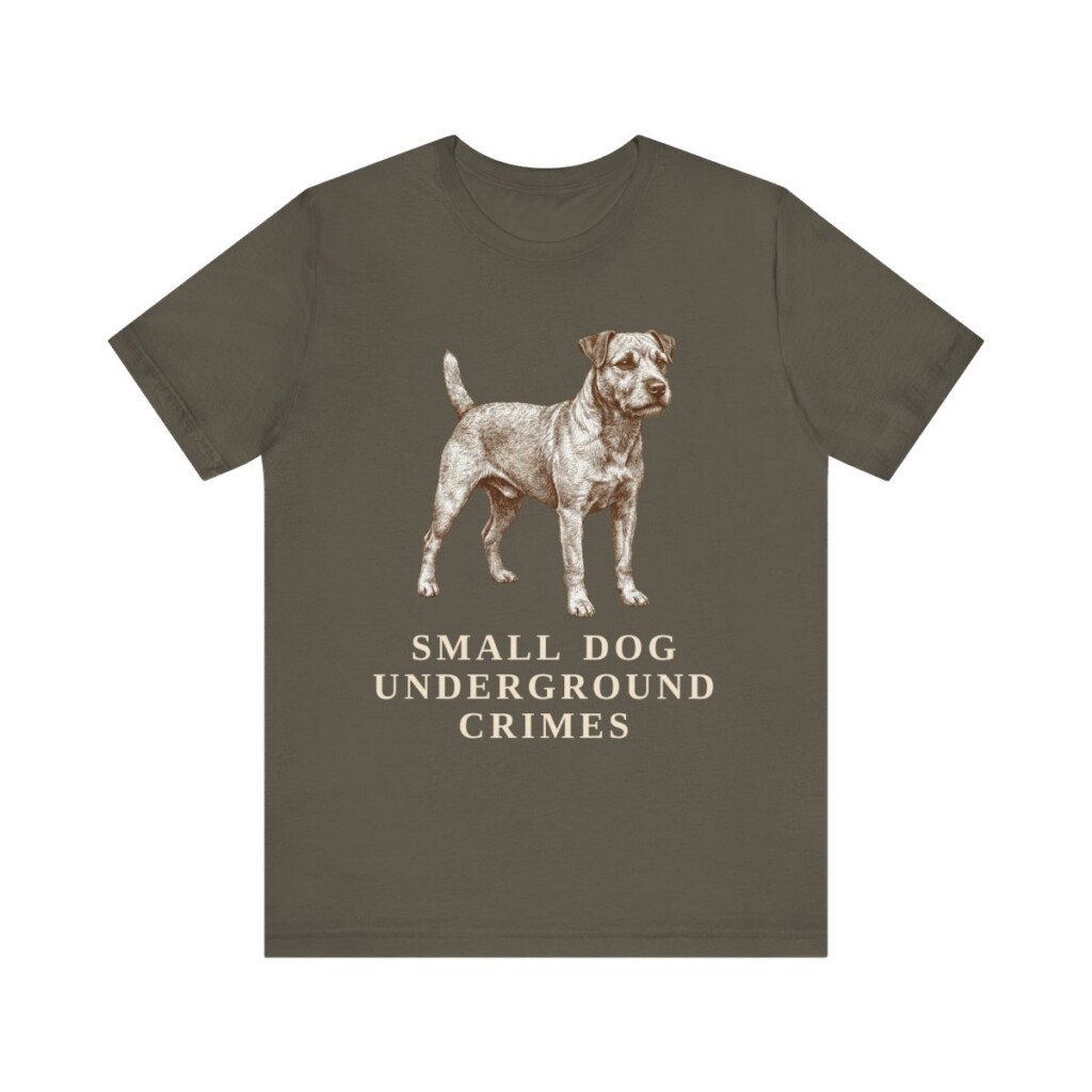 Patterdale Terrier Humor Shirt, Vintage Dog Sketch Tee, Dog Humor Gift
