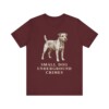 Patterdale Terrier Humor Shirt, Vintage Dog Sketch Tee, Dog Humor Gift
