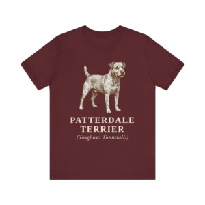 Patterdale Terrier Latin Shirt, Vintage Dog Sketch Tee, Dog Latin Gift