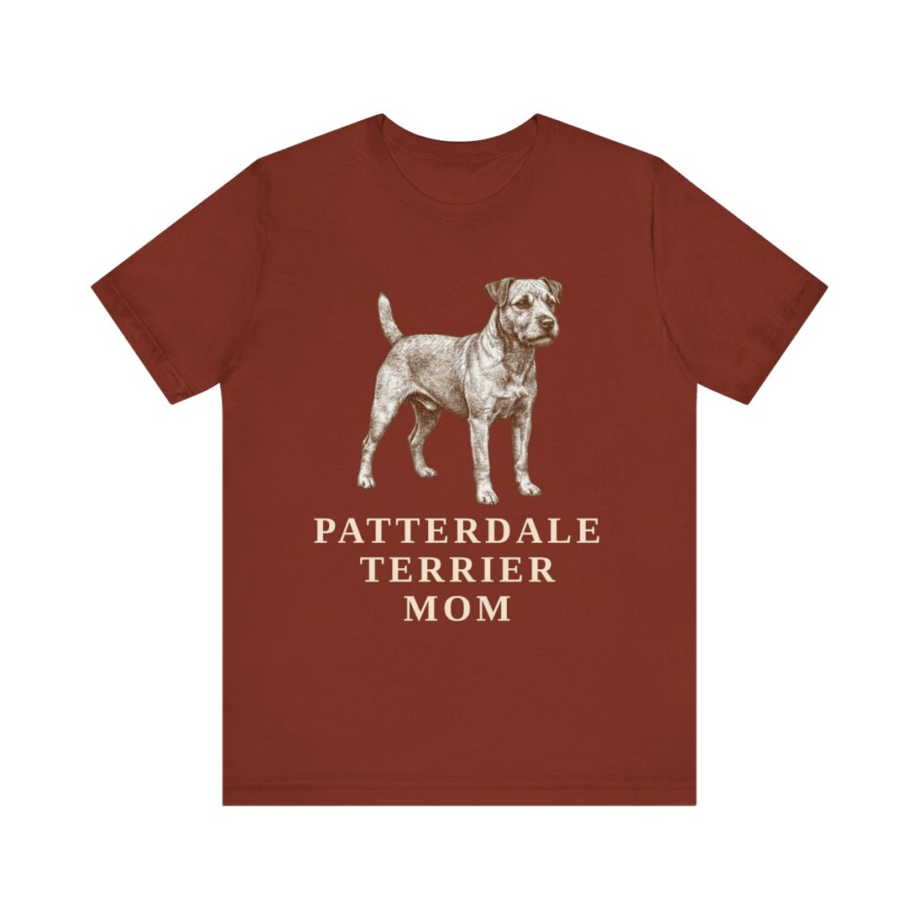 Patterdale Terrier Mom Shirt, Vintage Dog Sketch Tee, Dog Mom Gift