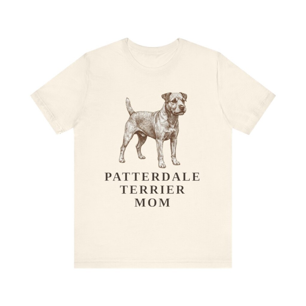 Patterdale Terrier Mom Shirt, Vintage Dog Sketch Tee, Dog Mom Gift