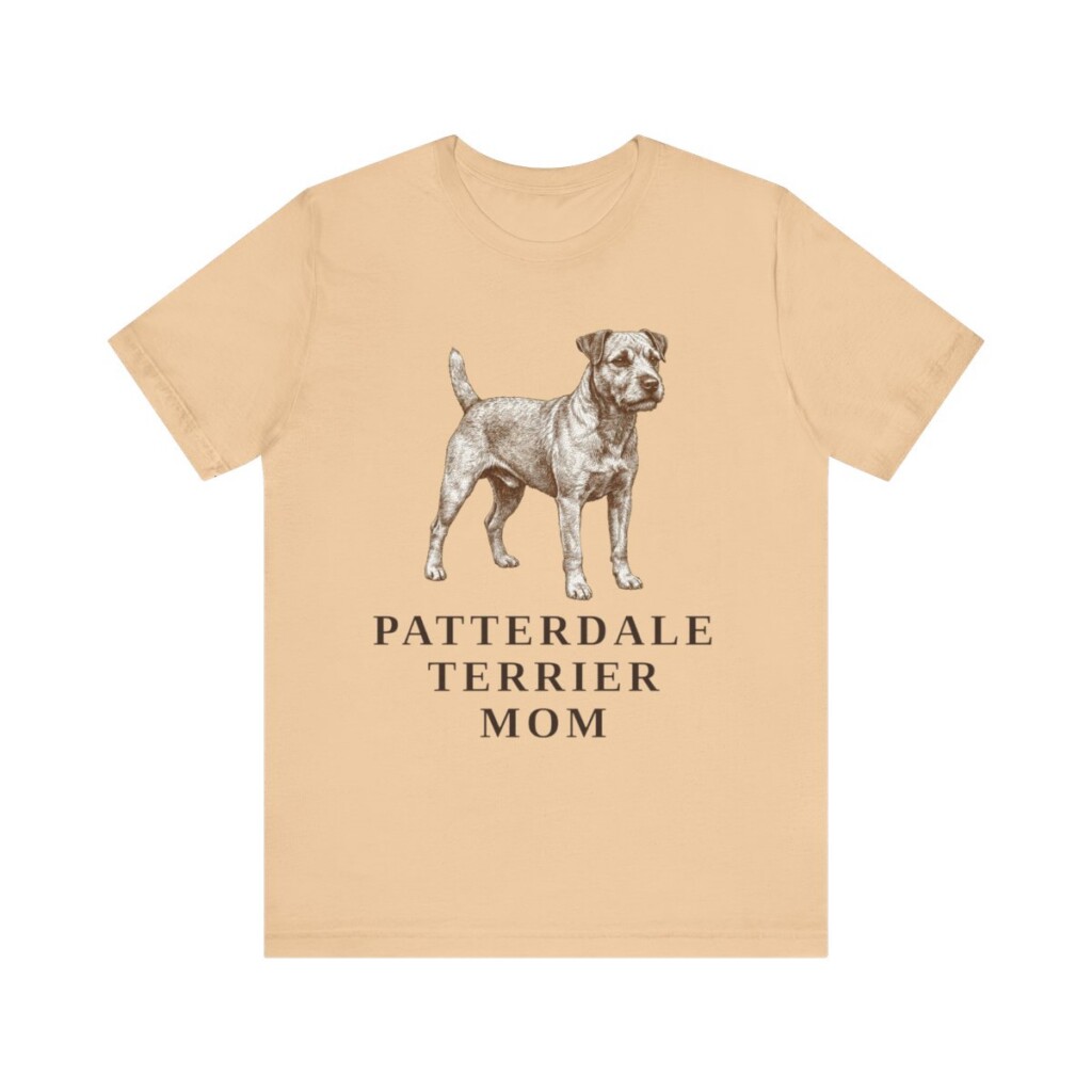 Patterdale Terrier Mom Shirt, Vintage Dog Sketch Tee, Dog Mom Gift