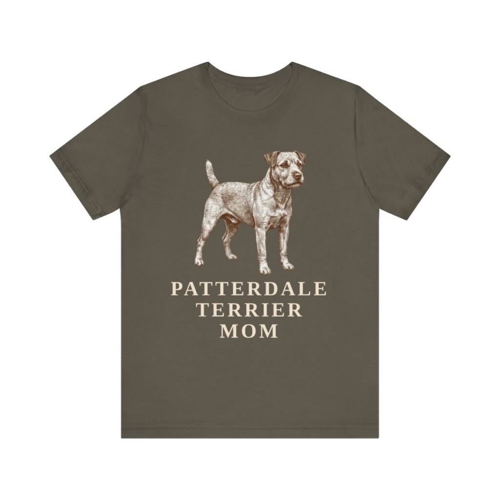 Patterdale Terrier Mom Shirt, Vintage Dog Sketch Tee, Dog Mom Gift
