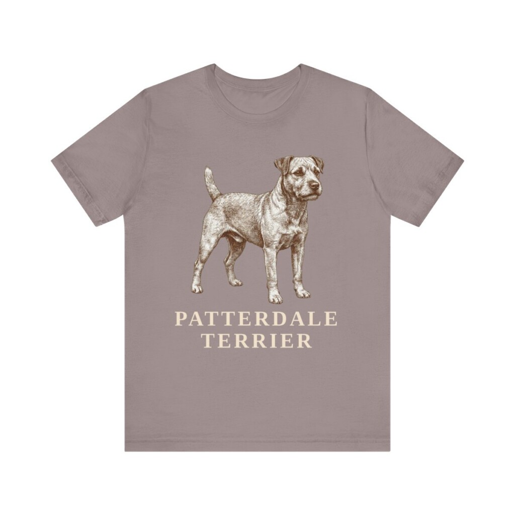 Patterdale Terrier Shirt, Vintage Dog Sketch Tee, Dog Lover Gift