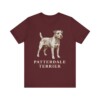 Patterdale Terrier Shirt, Vintage Dog Sketch Tee, Dog Lover Gift