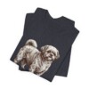 Peke-A-Poo Dad Shirt, Vintage Dog Sketch Tee, Dog Dad Gift