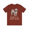 Peke-A-Poo Dad Shirt, Vintage Dog Sketch Tee, Dog Dad Gift
