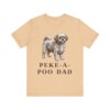 Peke-A-Poo Dad Shirt, Vintage Dog Sketch Tee, Dog Dad Gift