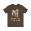 Peke-A-Poo Dad Shirt, Vintage Dog Sketch Tee, Dog Dad Gift