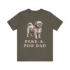 Peke-A-Poo Dad Shirt, Vintage Dog Sketch Tee, Dog Dad Gift