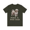 Peke-A-Poo Dad Shirt, Vintage Dog Sketch Tee, Dog Dad Gift