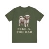Peke-A-Poo Dad Shirt, Vintage Dog Sketch Tee, Dog Dad Gift