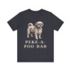 Peke-A-Poo Dad Shirt, Vintage Dog Sketch Tee, Dog Dad Gift