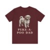 Peke-A-Poo Dad Shirt, Vintage Dog Sketch Tee, Dog Dad Gift