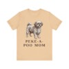 Peke-A-Poo Mom Shirt, Vintage Dog Sketch Tee, Dog Mom Gift