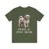 Peke-A-Poo Mom Shirt, Vintage Dog Sketch Tee, Dog Mom Gift