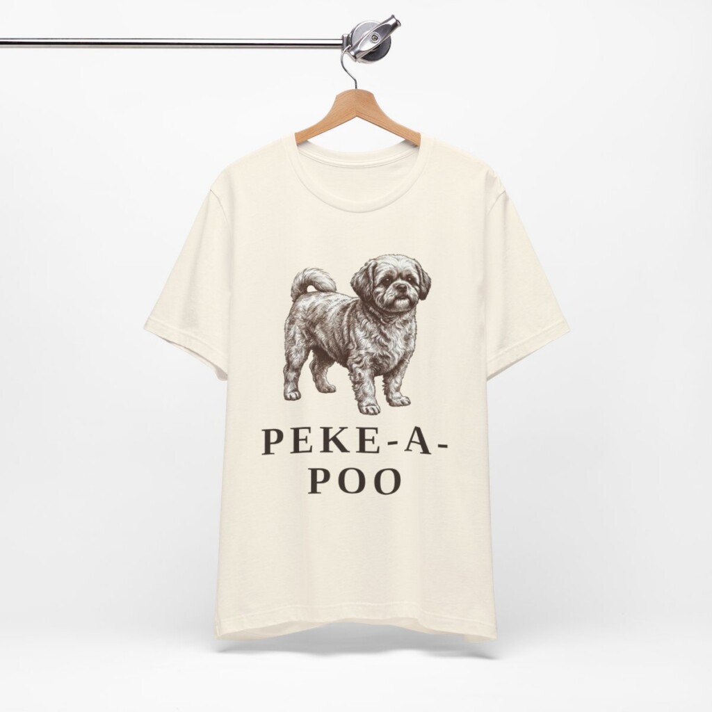 Peke-A-Poo Shirt, Vintage Dog Sketch Tee, Dog Lover Gift