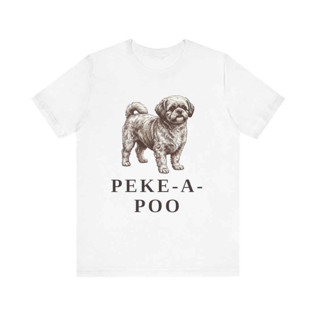 Peke-A-Poo Shirt, Vintage Dog Sketch Tee, Dog Lover Gift